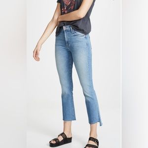 MOTHER Denim | insider crop step fray | shoot to thrill